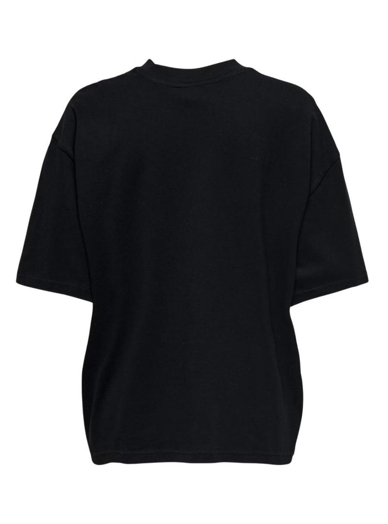 Camiseta Only Riri preta para mulher.