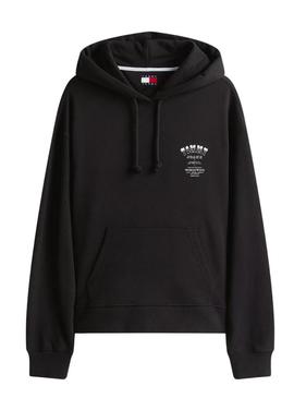 Moletom Tommy Jeans Western preto para mulher