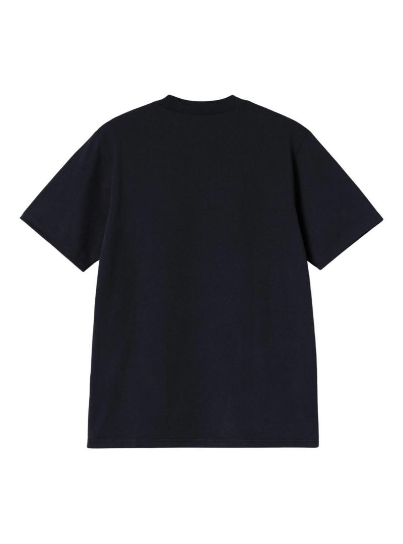 Camiseta Carhartt University azul marinho para homem.