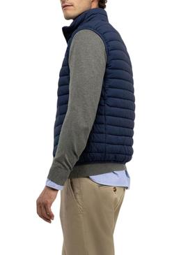 Colete El Ganso acolchoado azul marinho para homem