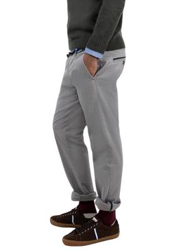 Calça chino El Ganso cinza slim fit para homem