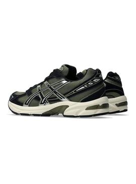 Tênis Asics Gel 1130 verde e preto para homem.