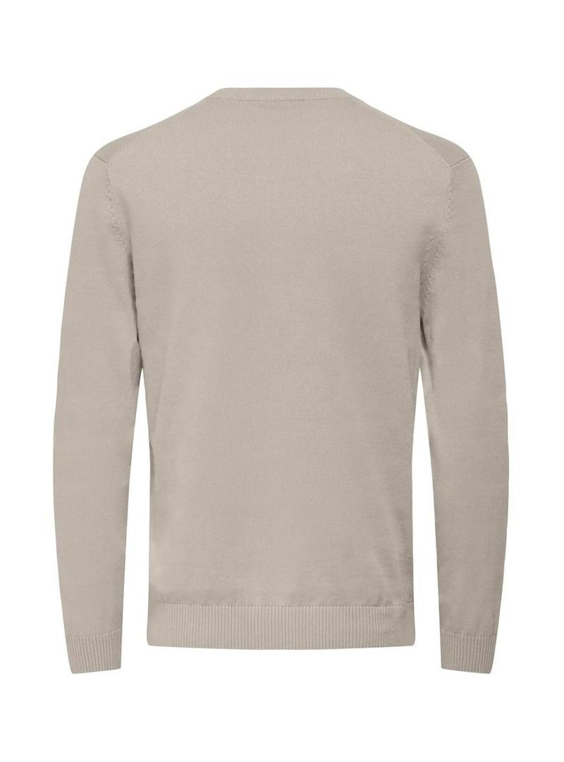 Camisola Only and Sons Holger em bege para homem