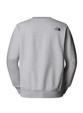 Moletom The North Face Drew Peak Regular cinza para homem.