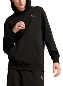 Moletom Puma Wardrobe com capuz preto para homens.