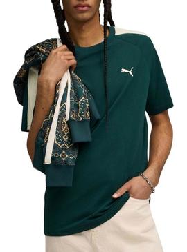 Camiseta Puma T7 verde para homem