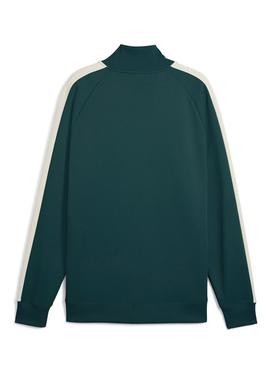 Jaqueta esportiva Puma T7 Always On verde para homens.