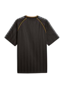 Camiseta Puma King Futebol preta para mulher.