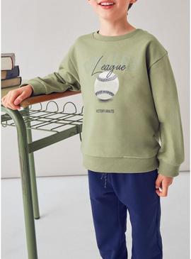 Fato de treino Mayoral College verde para menino