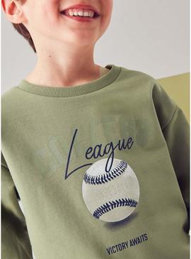 Fato de treino Mayoral College verde para menino