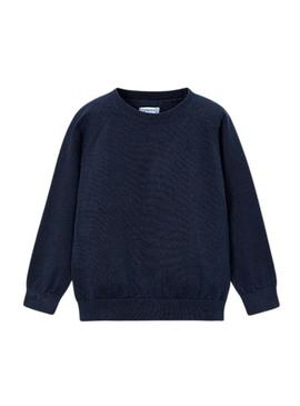 Camisola básica azul marino da Mayoral para menino.