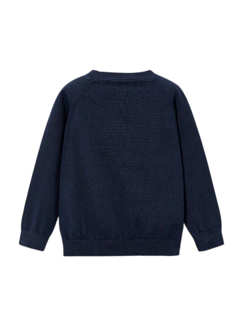 Camisola básica azul marino da Mayoral para menino.