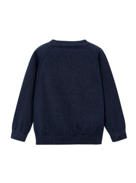 Camisola básica azul marino da Mayoral para menino.
