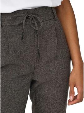 Calça Only Poptrash marrom para Mulher.