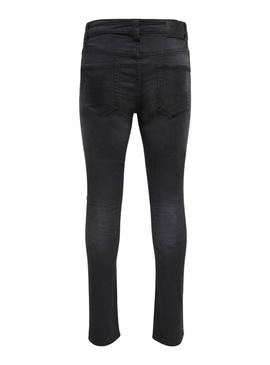 Calça jeans Only and Sons Loom preta para homem