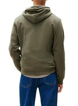 Moletom Tommy Jeans Flag verde para homem