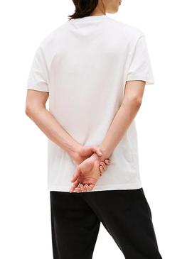Camiseta Tommy Jeans DNA branca para homem