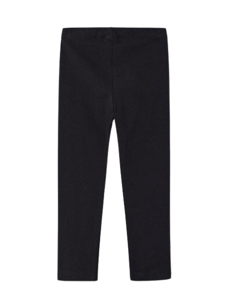 Leggings básicas pretas da Mayoral para meninas