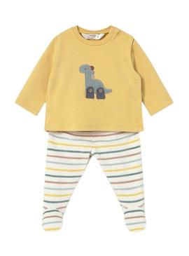 Conjunto Mayoral polaina e moletom recém-nascido.