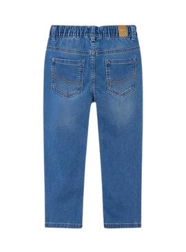 Calça Mayoral soft denim jogger médio para menino