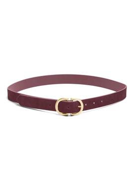 Cinto Pieces Pcjuva bordeaux para mulher