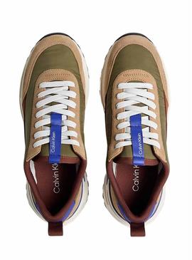 Sapatilhas Calvin Klein Hike Runner casuais combinadas para homem.
