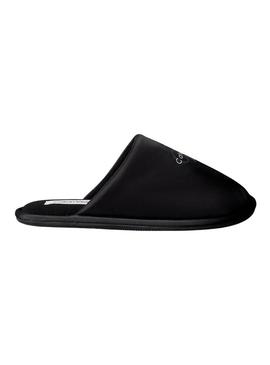 Chinelos de casa Calvin Klein Monograma preto para homem