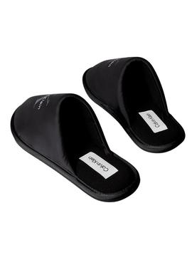 Chinelos de casa Calvin Klein Monograma preto para homem