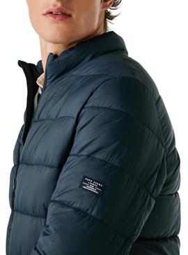 Jaqueta acolchoada Pepe Jeans azul marinho para homem.