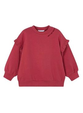Moletom com babados granada da Mayoral para menina.