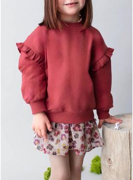 Moletom com babados granada da Mayoral para menina.