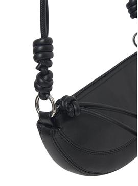 Bolsa Mayoral preta com laços para menina.