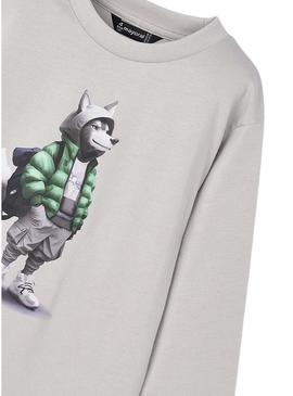 Camiseta interativa da Mayoral para crianças