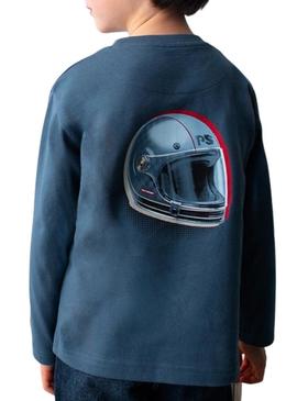 Camisola Mayoral motos azul para menino.