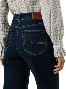 Calça Jeans Pepe Jeans Lexa Rinse reta para mulher