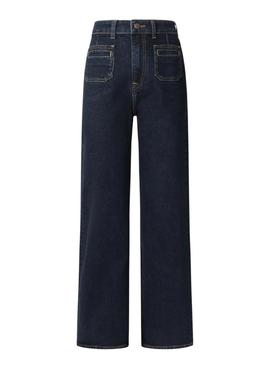 Calça Jeans Pepe Jeans Lexa Rinse reta para mulher