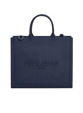 Bolsa Pepe Jeans Gabrielle de borracha marina para mujer