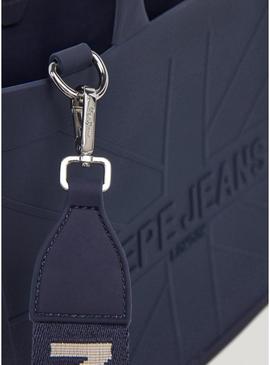 Bolsa Pepe Jeans Gabrielle de borracha marina para mujer
