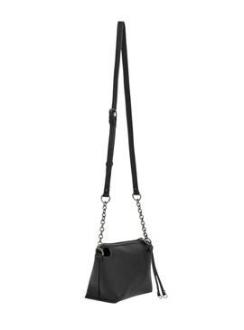 Bolsa Pepe Jeans Edith com tachas preta para mulher.