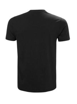 Camiseta Helly Hansen Core preta para homem.