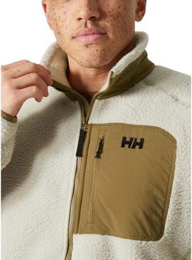 Jaqueta Helly Hansen Panorama Block de pele bege para homem.