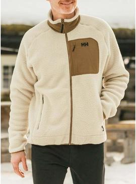 Jaqueta Helly Hansen Panorama Block de pele bege para homem.