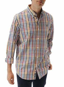 Camisa El Pulpo xadrez grande multicolor para homem.