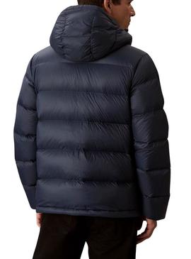 Casaco de penas Calvin Klein com capuz marinho para homem