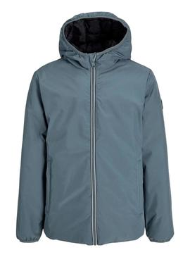Jaqueta Jack and Jones Brook reversível cinza para crianças.