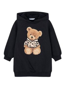 Vestido Mayoral de felpa com capuz para menina