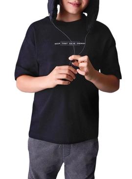 Camisa Mayoral em relevo preta para crianças
