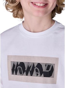 Camiseta Mayoral em relevo nômade branco infantil