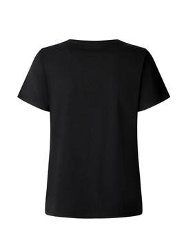 Camiseta Pepe Jeans Bero preta para mulher