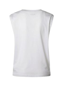 Camisa Pepe Jeans Bertha branca para mulher.